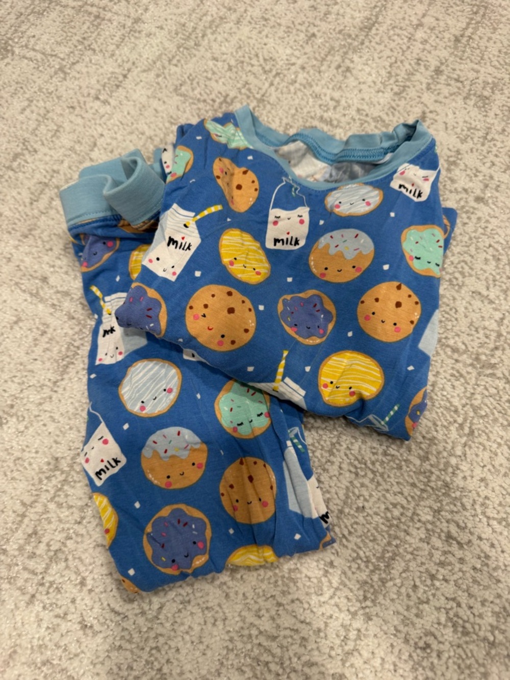 Little Sleepies Pajama Set with cookies & Milk